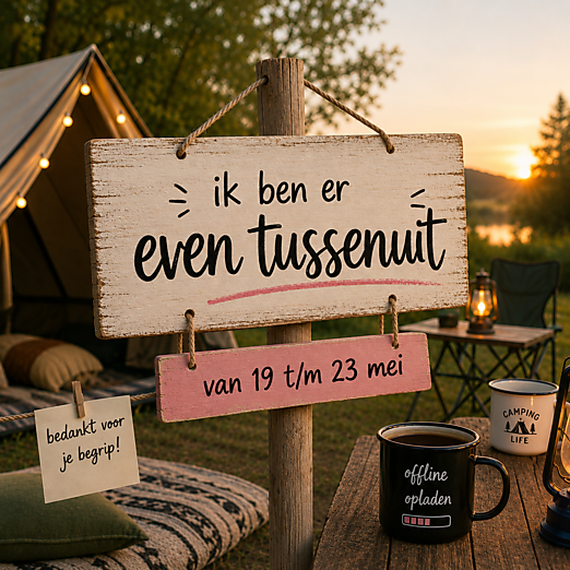 er even tussenuit